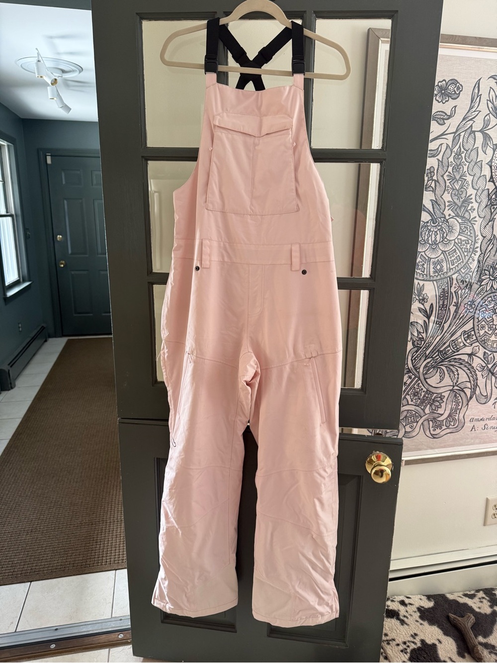 Women's flylow Pink Bib Overall ski pants